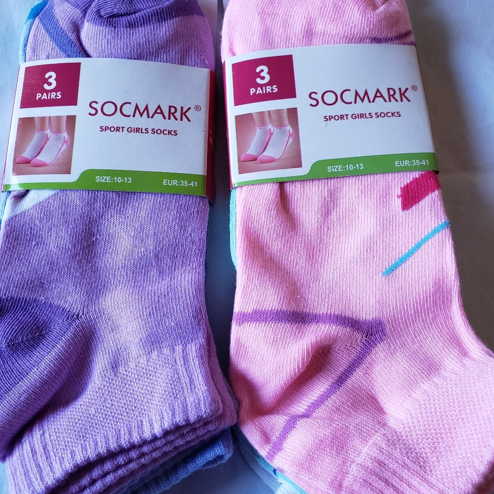 2 Set  Sport Girl's  Socks